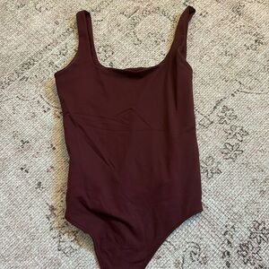 Double-Layered Seamless Fabric Tank Bodysuit